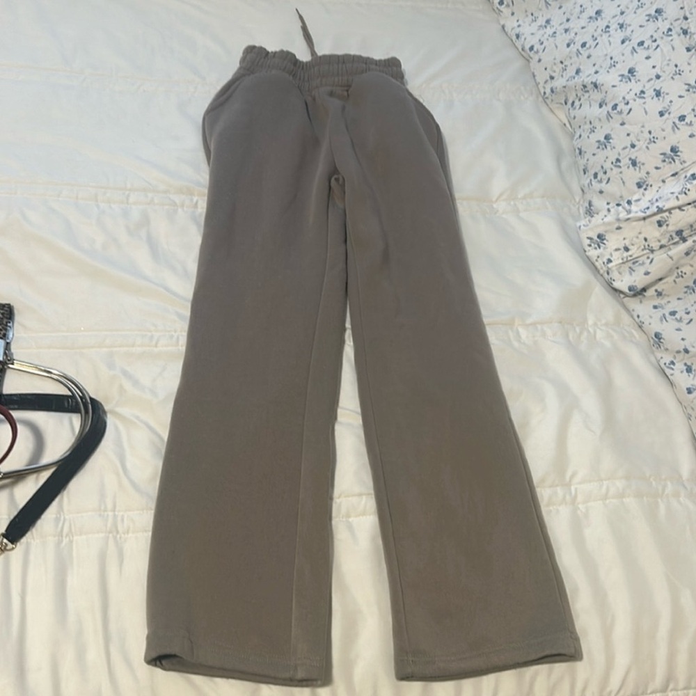 Straight leg brown Taupe sweat Pants